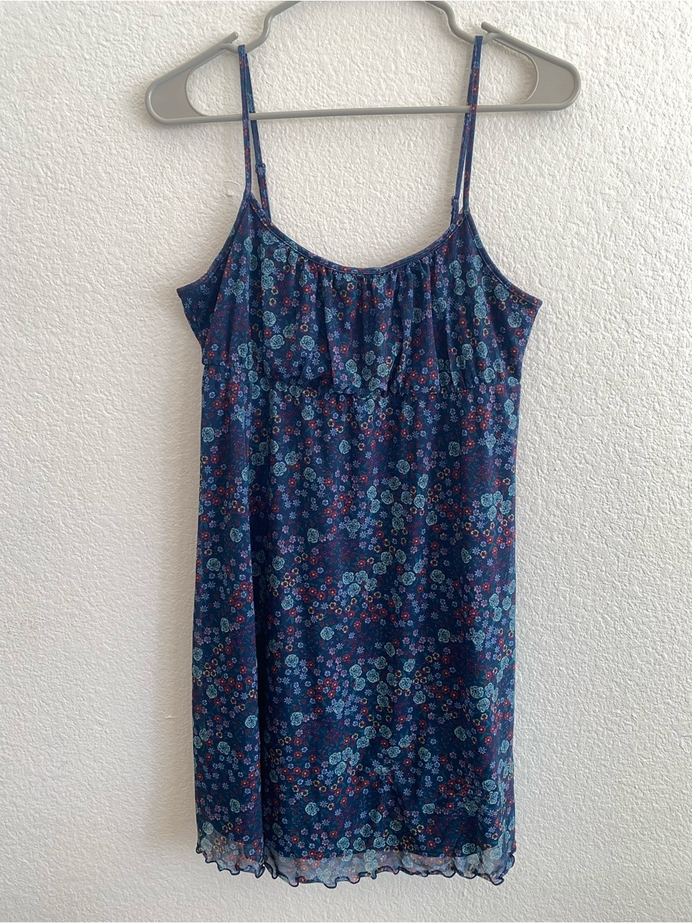 Navy Floral Dress